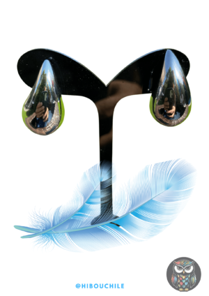 Aros Gota Plateado